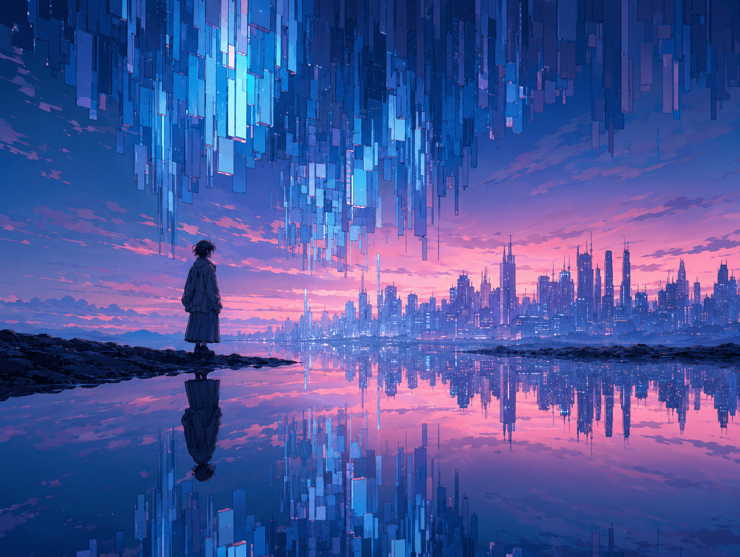 Conceptual illustration for seeing the glitch in the system
